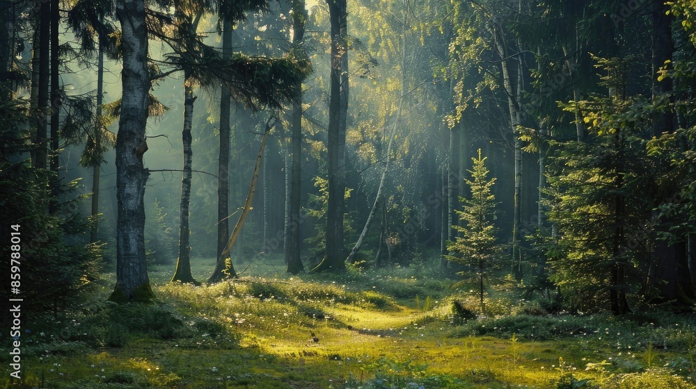 Obraz premium A picture of a forest