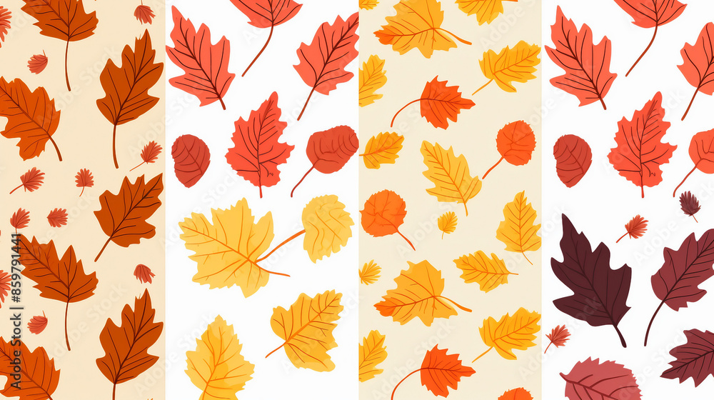 autumn leaves seamless pattern autumn leaves seamless pattern