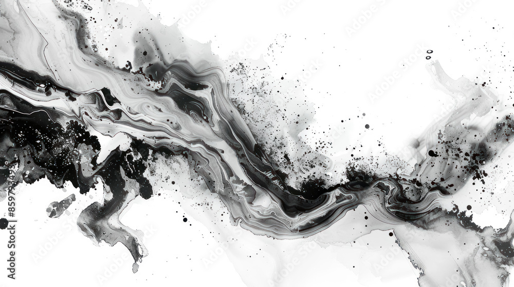 dramatic black and white marble ink texture for modern abstract art dramatic black and white marble ink texture for modern abstract art