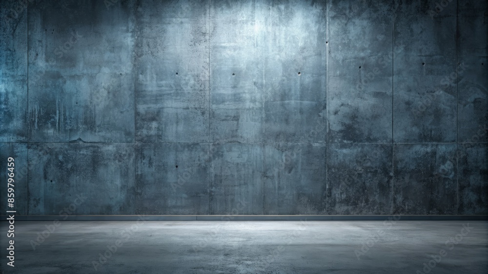 Dark, mysterious blue-gray concrete wall with subtle texture, weathered imperfections, and industrial chic, providing a dramatic, modern backdrop for product showcase. Dark, mysterious blue-gray concrete wall with subtle texture, weathered imperfections, and industrial chic, providing a dramatic, modern backdrop for product showcase.
