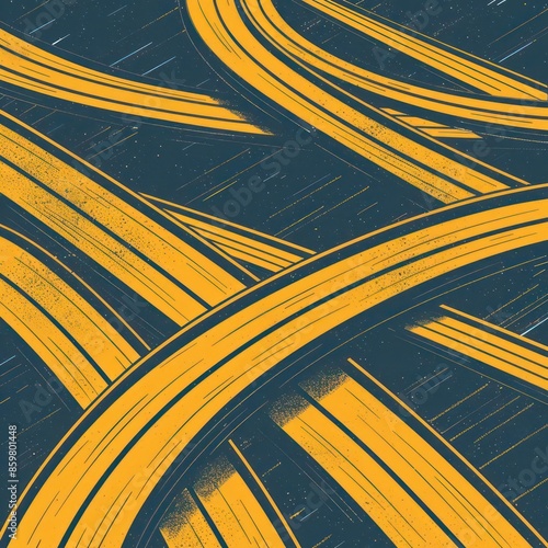 A detailed shot of intertwined roadways and highways, perfect for a transportthemed banner with room for text photo