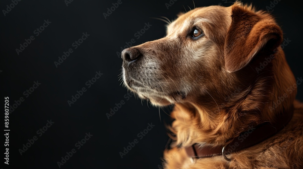 a dog with a dog collar a dog with a dog collar