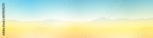 Banner with abstract gradient of pastel sky blue, pastel lemon, and white colors, background, wallpaper, backdrop