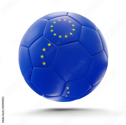 soccer ball in the colors o...
