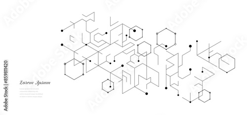 幾何学 抽象 六角形 回路 科学 背景 透過
