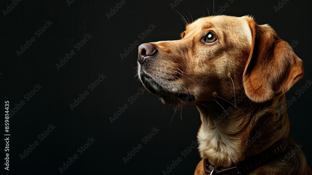 a dog with a dog collar a dog with a dog collar