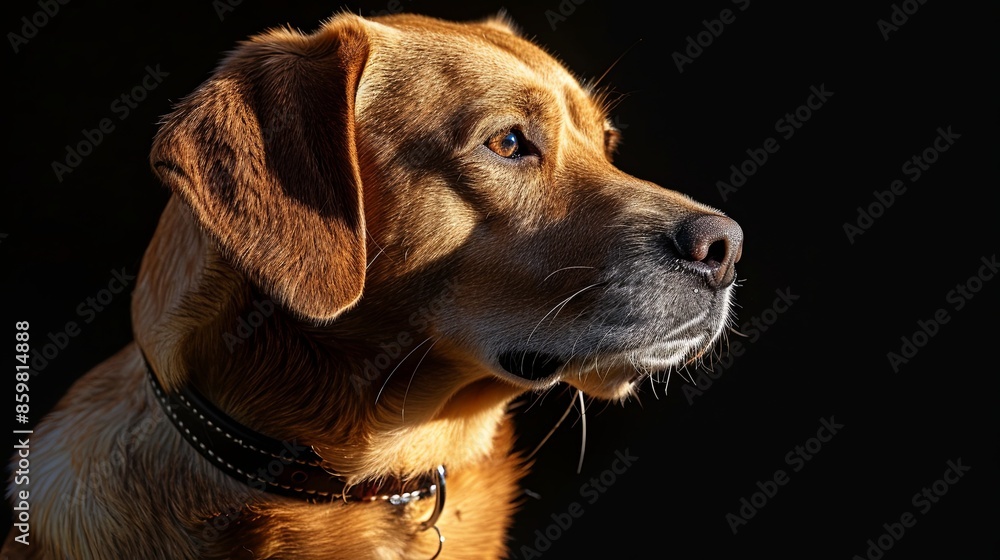 a dog with a dog collar a dog with a dog collar