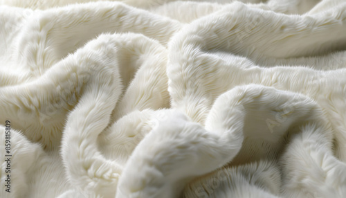 Fleece is the softness of a gentle embrace: Picture a close-up of fleece fabric, with its soft and fuzzy texture symbolizing comfort and coziness