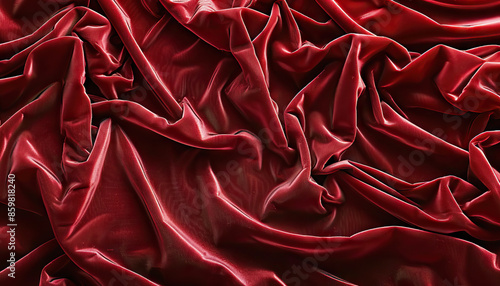 Velvet is the lush, plush texture of regal luxury: Depict a close-up of velvet, with its lush and plush texture symbolizing opulence and extravagance photo