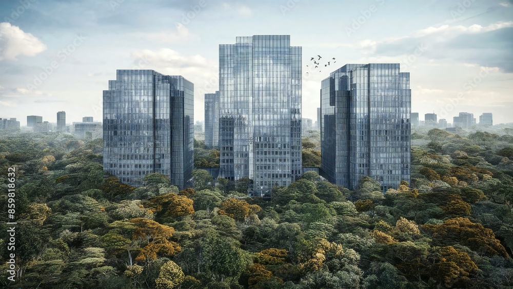 Fototapeta premium downtown city