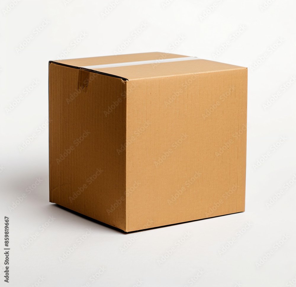 a cardboard box with a white stripe on the side a cardboard box with a white stripe on the side