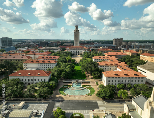 Aerial View of The University of Texas in Austin 