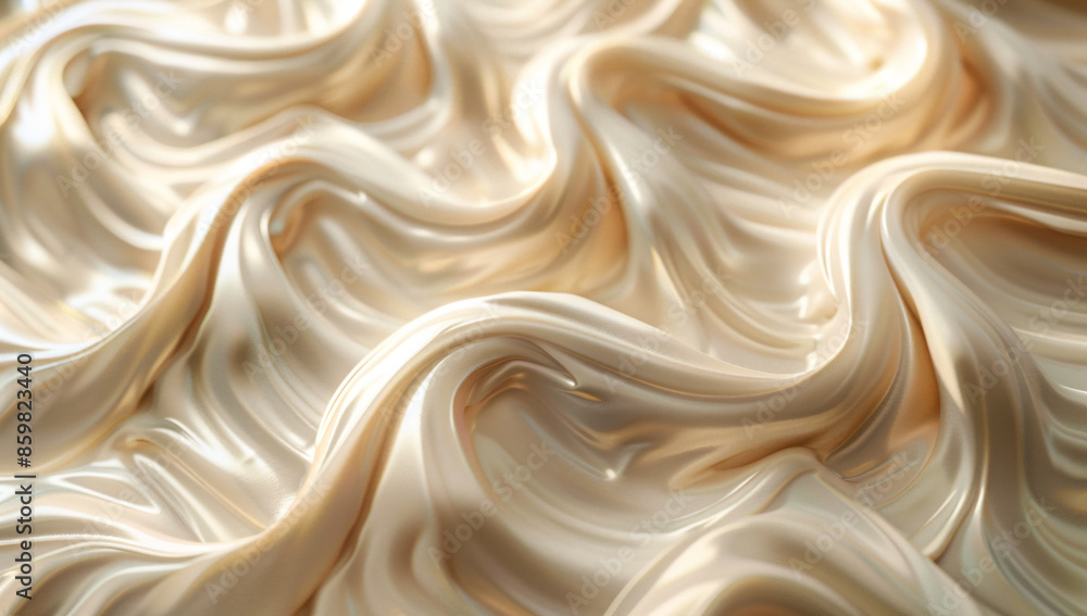 a close up of a white and gold colored fabric