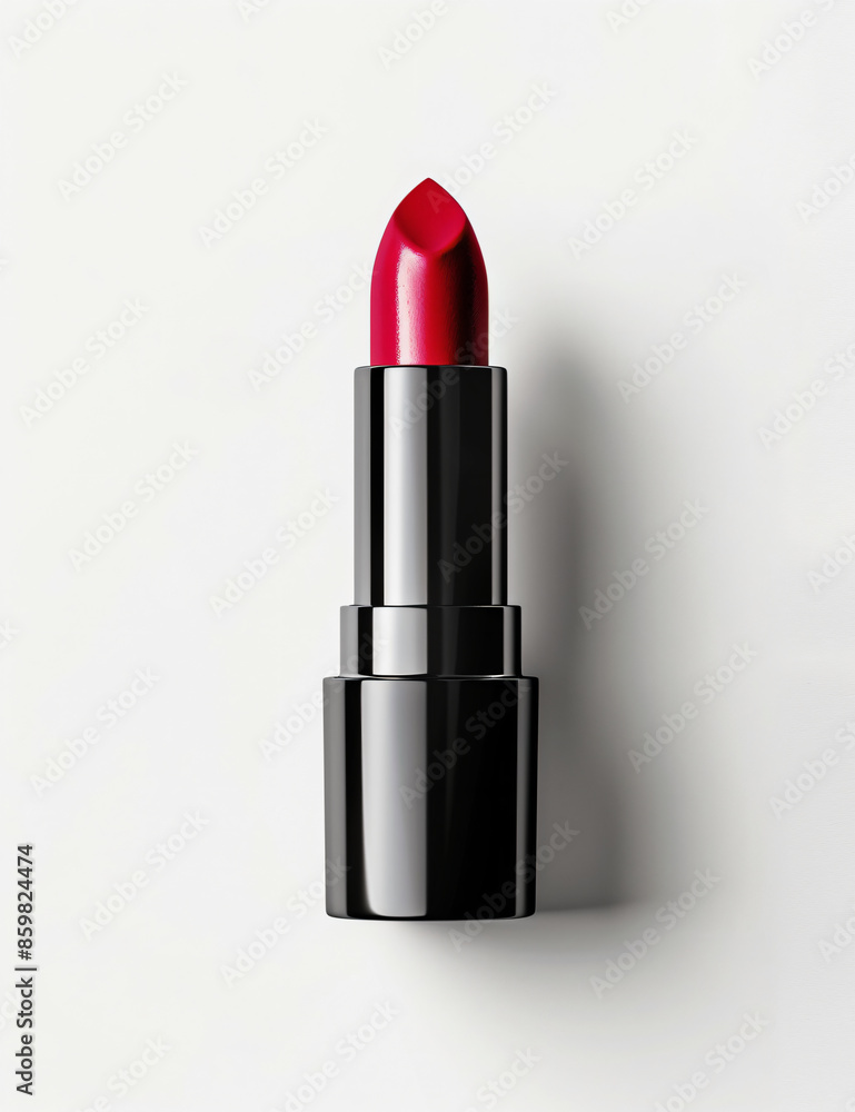 a red lipstick is on a white surface a red lipstick is on a white surface