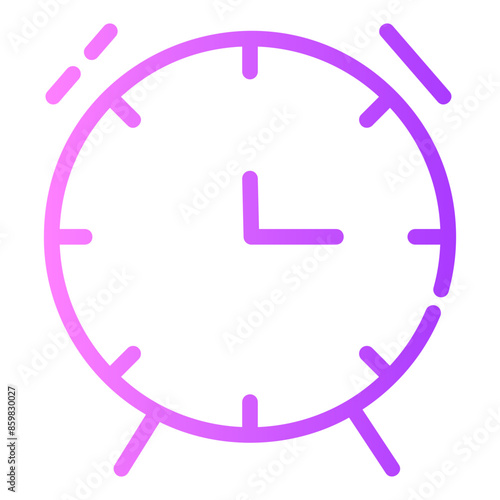alarmclock gradient icon