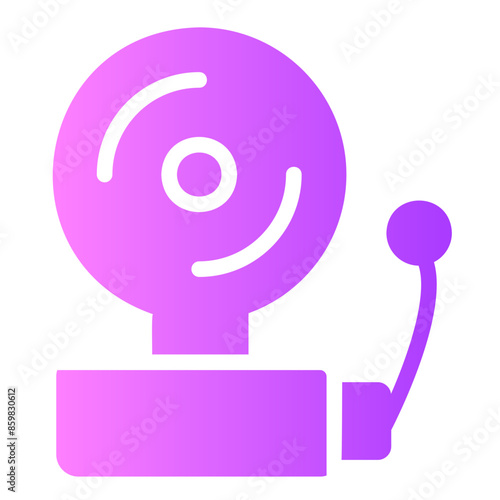 schoolbell gradient icon photo