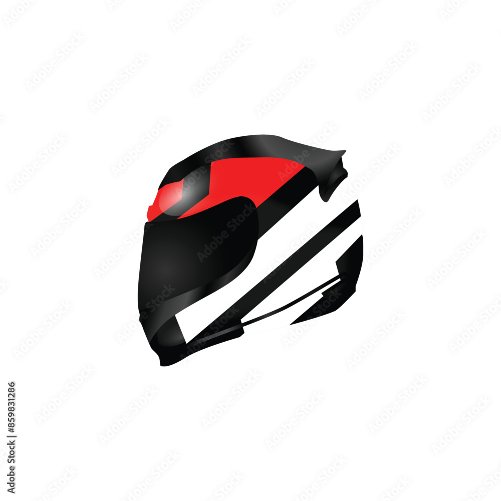 Motorcycle helmet race safety realistic isolated Motorcycle helmet race safety realistic isolated