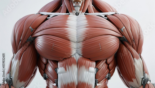 Muscles are the armor of the body: Depict a suit of armor made of muscles, symbolizing that muscles provide protection and support to the body