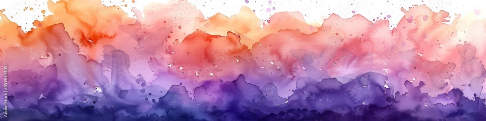 Obraz premium A pink and purple abstract watercolor style illustration. 