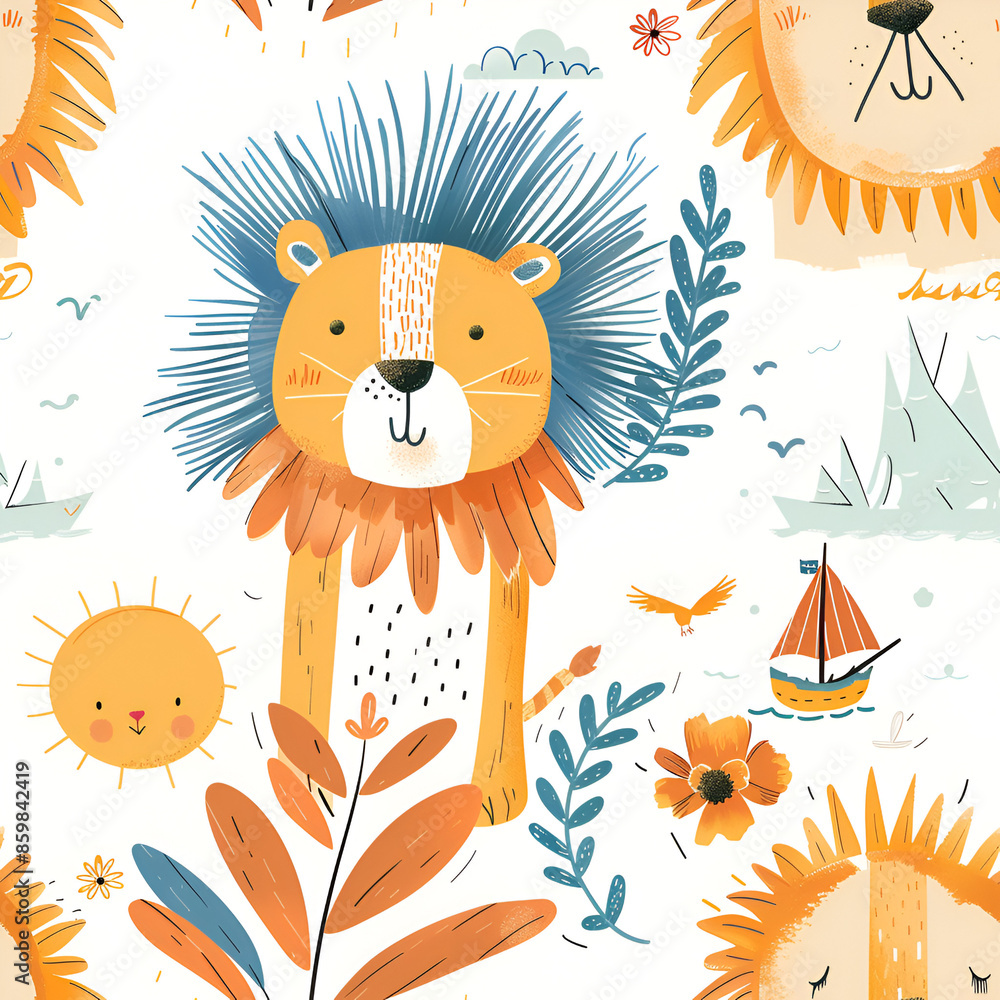Boho Nursery Animal in Loc Jouannigot Style Boho Nursery Animal in Loc Jouannigot Style