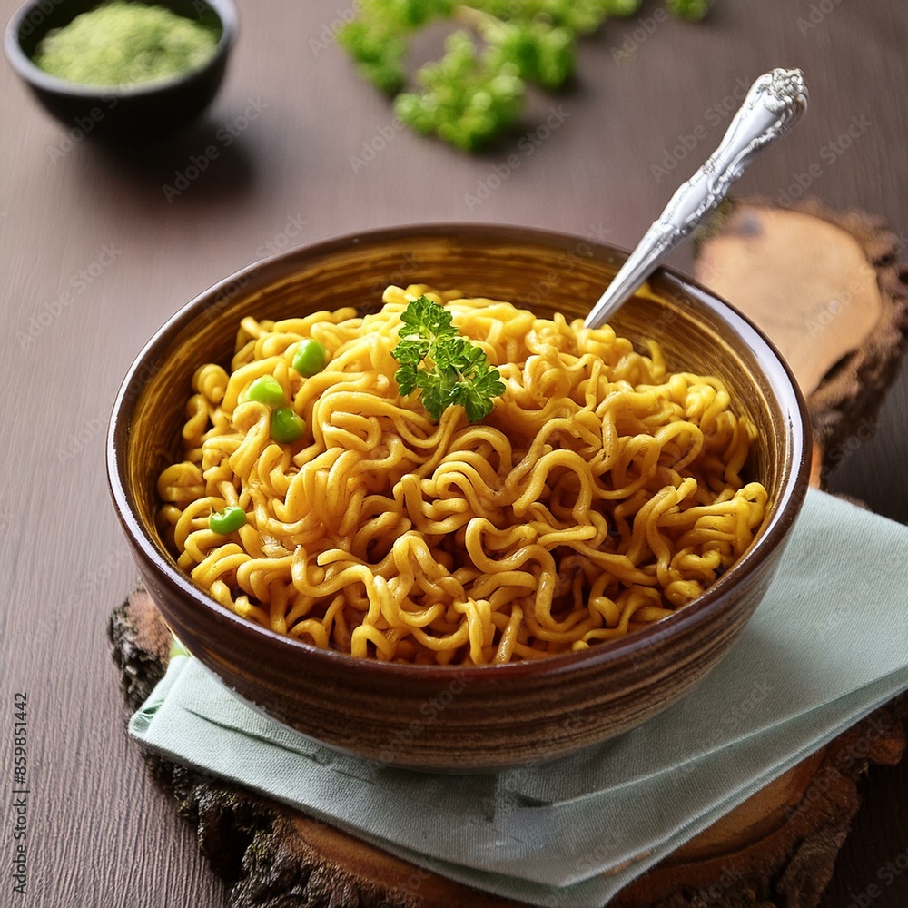 Plain Masala Maggi in bowl
Plain Masala Maggi in bowl