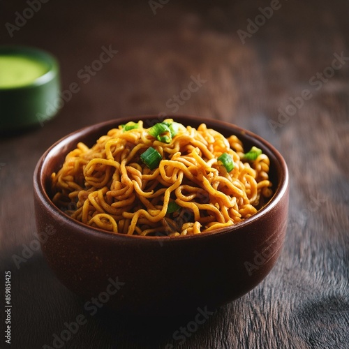 Plain Masala Maggi in bowl
