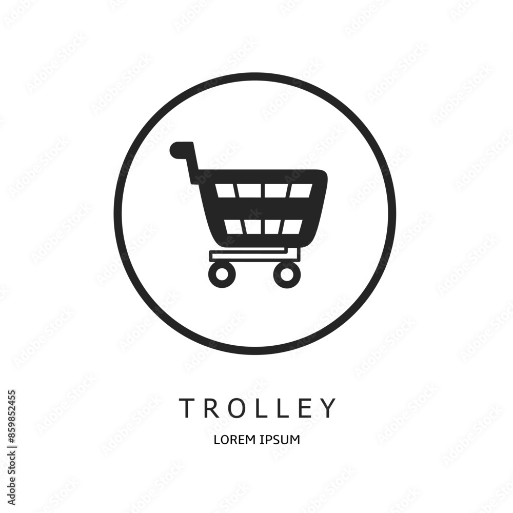 Logo vector design for business. Trolley logos. Logo vector design for business. Trolley logos.
