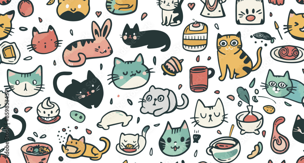 Cute Cat Doodles Cute Cat Doodles