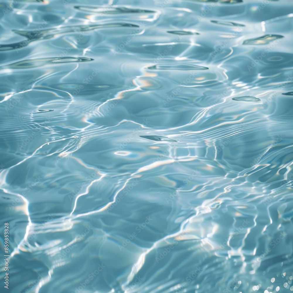 Naklejka premium Close Up of Water in a Pool