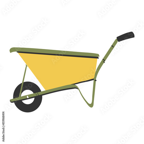 Wheelbarrow handdrawn icon