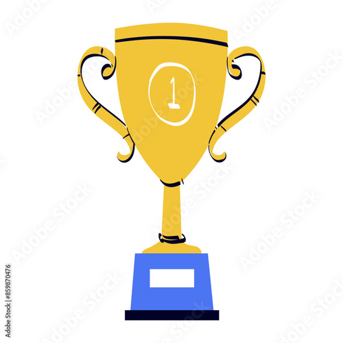Winner Trophy handdrawn icon