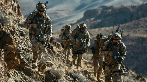 Armed with determination and expertise, the special forces navigate the rugged terrain, ready to confront any challenge.