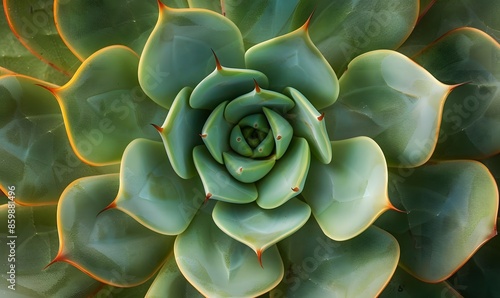 A large succulent plant that stands out in the dry plains, Generative AI