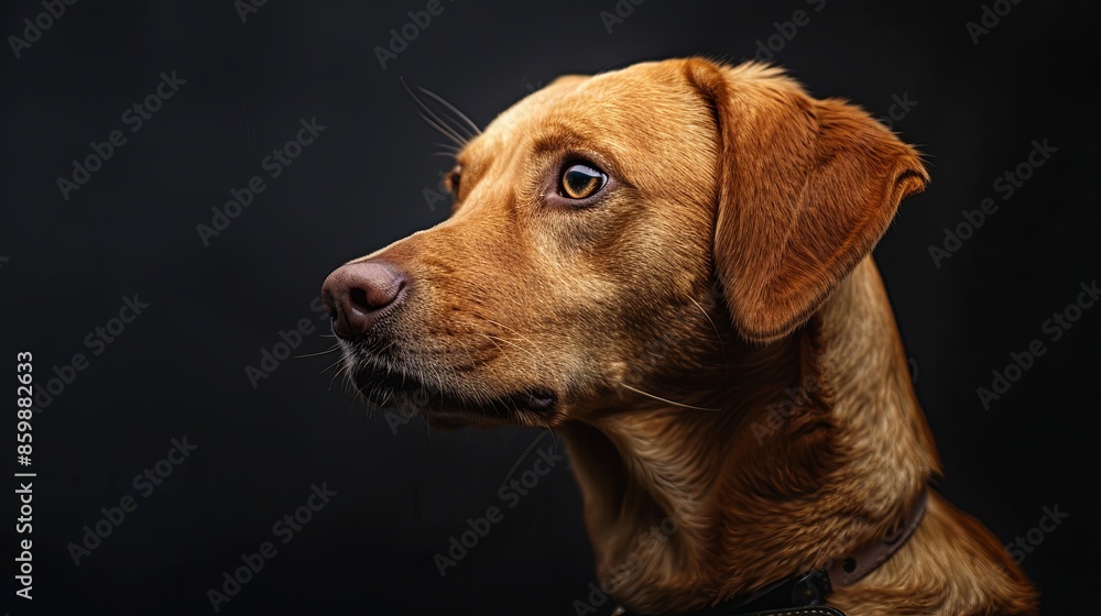 a dog with a dog collar a dog with a dog collar