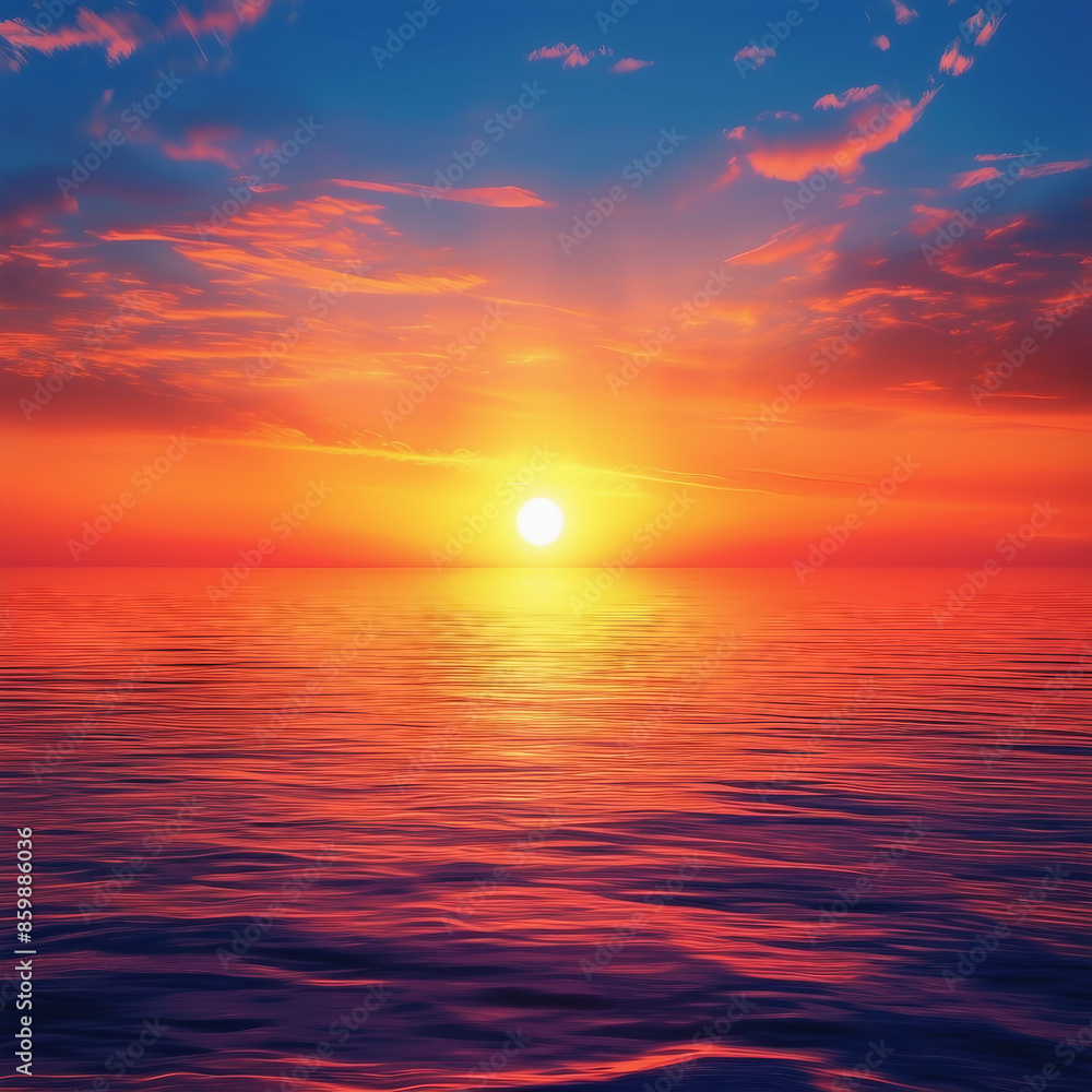beautiful sunset scenery illustration background beautiful sunset scenery illustration background