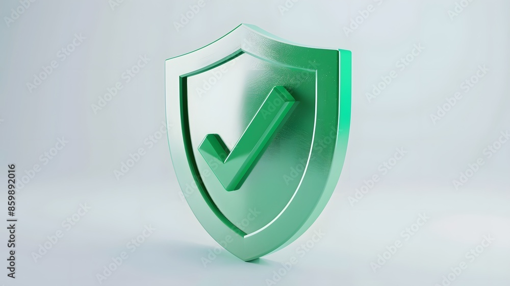 cartoon 3d Icon safety shield check mark perspective . Green symbol security safety icon. Checkmark in minimalistic style. 3d vector illustration. white background cartoon 3d Icon safety shield check mark perspective . Green symbol security safety icon. Checkmark in minimalistic style. 3d vector illustration. white background
