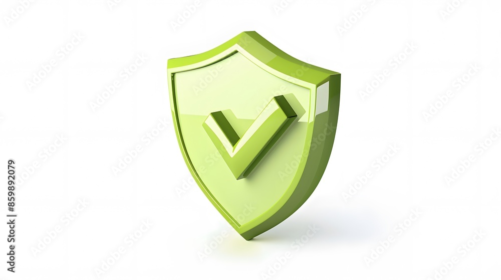 cartoon 3d Icon safety shield check mark perspective . Green symbol security safety icon. Checkmark in minimalistic style. 3d vector illustration. white background cartoon 3d Icon safety shield check mark perspective . Green symbol security safety icon. Checkmark in minimalistic style. 3d vector illustration. white background