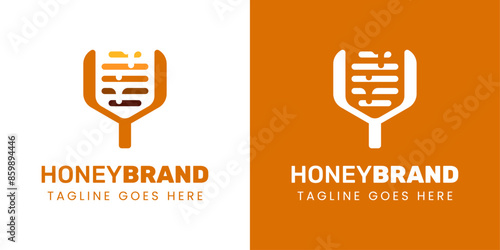 Letter Y Honey Logo, Perfect for Beekeeping and Honey Producers