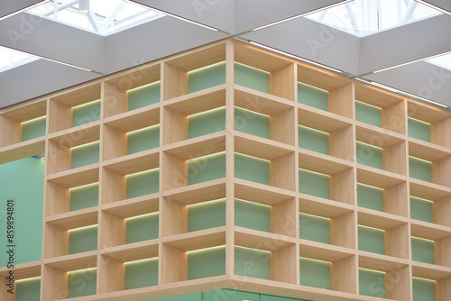 The locker is wooden with a green background