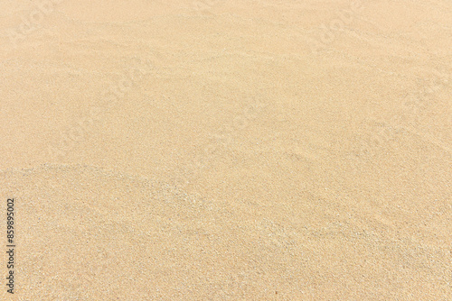 Beach waves of the sea on the sandy beach season Summer on top view background . 