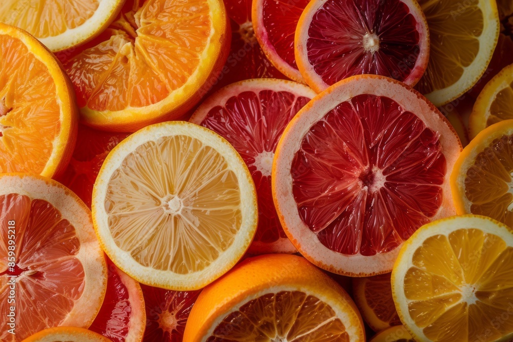 A minimalist image capturing tangy delights, with slices of assorted citrus fruits arranged in a geometric pattern. The vibrant colors and dynamic shapes evoke a sense of freshness and vitality. A minimalist image capturing tangy delights, with slices of assorted citrus fruits arranged in a geometric pattern. The vibrant colors and dynamic shapes evoke a sense of freshness and vitality.