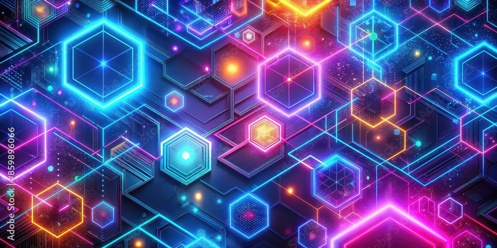 Abstract futuristic digital pattern with geometric shapes and glowing neon colors , abstract, cool, background, desktop, backdrop, futuristic, digital, pattern, geometric, shapes, glowing Abstract futuristic digital pattern with geometric shapes and glowing neon colors , abstract, cool, background, desktop, backdrop, futuristic, digital, pattern, geometric, shapes, glowing