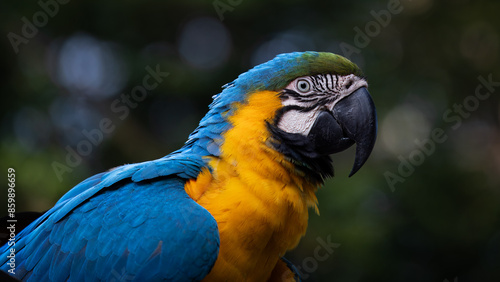 Blue-throated macaw,
 photo