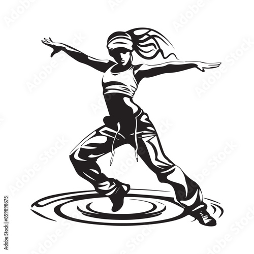 Zumba Vector Images. Zumba Silhouette Woman Stock Illustrations 