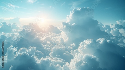 Dreamy Cloudscape:: Serene Sky Style, Intel Core processor, Minimalistic Setup with Ample White Space © Edmen