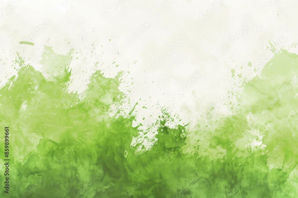 there is a green and white painting of a field with trees there is a green and white painting of a field with trees