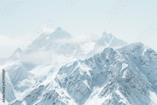 Snow mountain scenery background picture © song