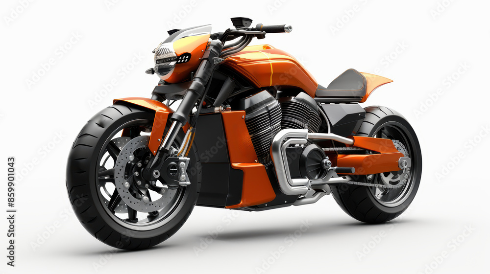 a futuristic chopper-style motorcycle. It has a sleek, aerodynamic design and a powerful engine. a futuristic chopper-style motorcycle. It has a sleek, aerodynamic design and a powerful engine.