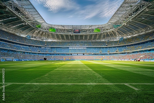 Football stadium,Empty sports stadium. illustration image.