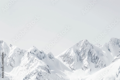 Snow-Covered Mountain Landscape